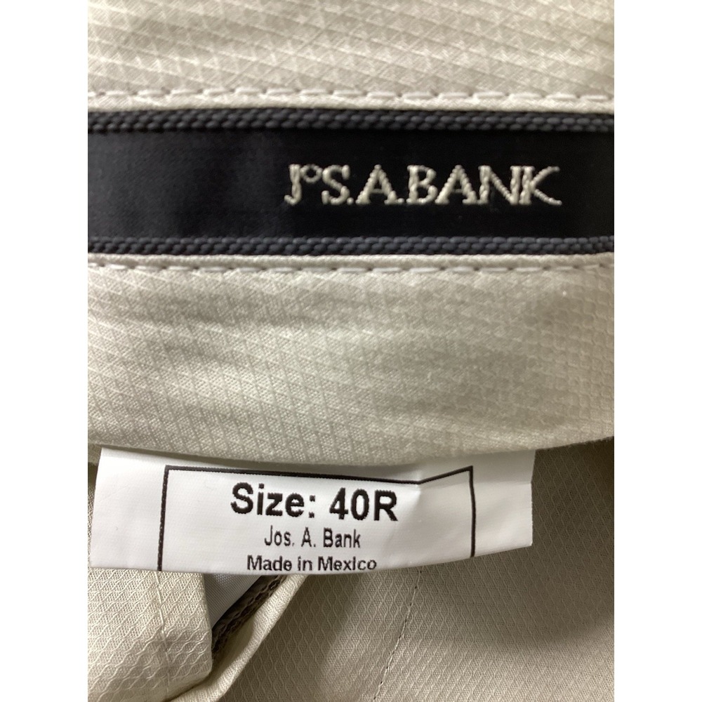 NWT Jos A Bank Signature Tailored Fit Men's Khaki Dress Pants Size‎ 40R - Picture 6 of 8